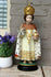 Large antique French jesus of prague chalkware statue figurine religious