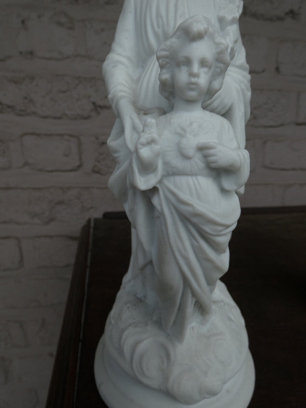 antique french bisque porcelain saint joseph figurine statue