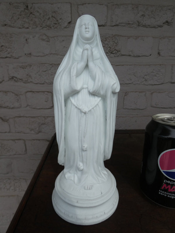 antique french bisque porcelain saint theresa avila statue figurine