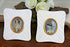PAIR exclusive MINIATURE paintings High society Lady portraits Victorian French