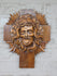 Vintage wood carved christ jesus relief plaque wall religious