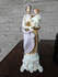 Antique french vieux paris old porcelain madonna figurine statue