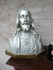 Antique Ceramic jean carli signed bust sacred heart statue sculpture