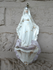 Antique French vieux paris porcelain   holy water font madonna