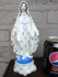 Antique French vieux paris old porcelain madonna statue figurine religious