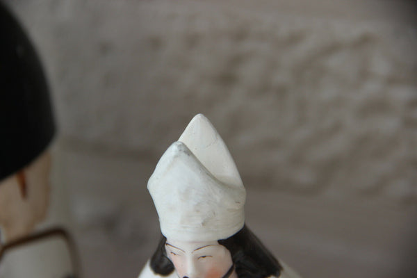 Antique French porcelain Saint  figurine statue religious