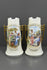 Antique PAIR Austrian marked porcelain vases lady romantic portraits 1910s