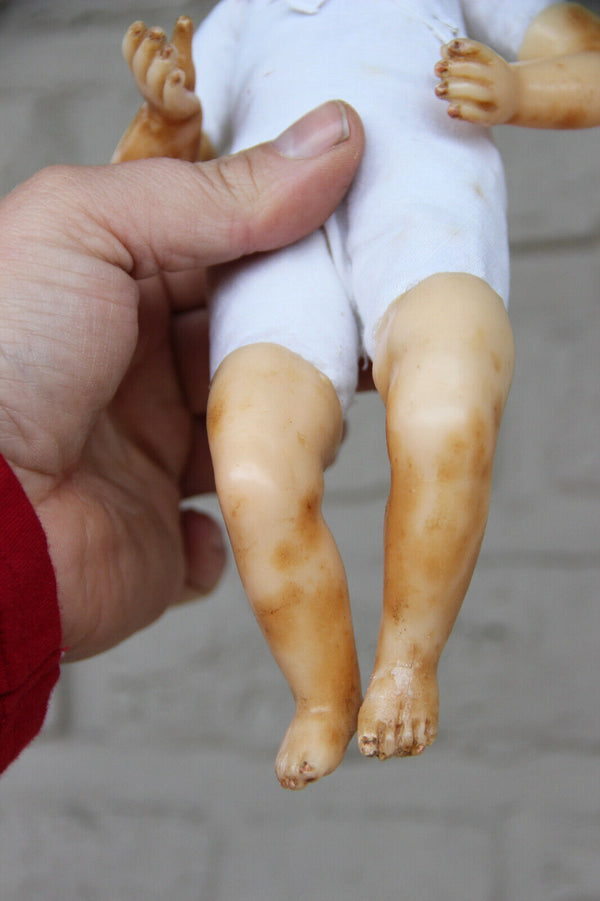 Rare realistic Antique Rare Baby christ  wax nativity christmas Doll religious