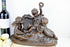 French TerraCotta Sculpture Cherubs putti playing Magnier marked  group