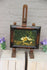 Gorgeous Oil panel painting ducks family animal on wood easel