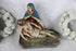 Antique Chalkware polychrome PIETA jesus christ statue religious group