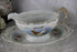 Saucer in French limoges marked porcelain bird pheasant tableware signed