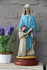 Antique French chalkware statue saint anne anna with child religious