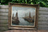 Flemish Master Achille sengier XXL Marine Boats in harbour signed Oil on canvas