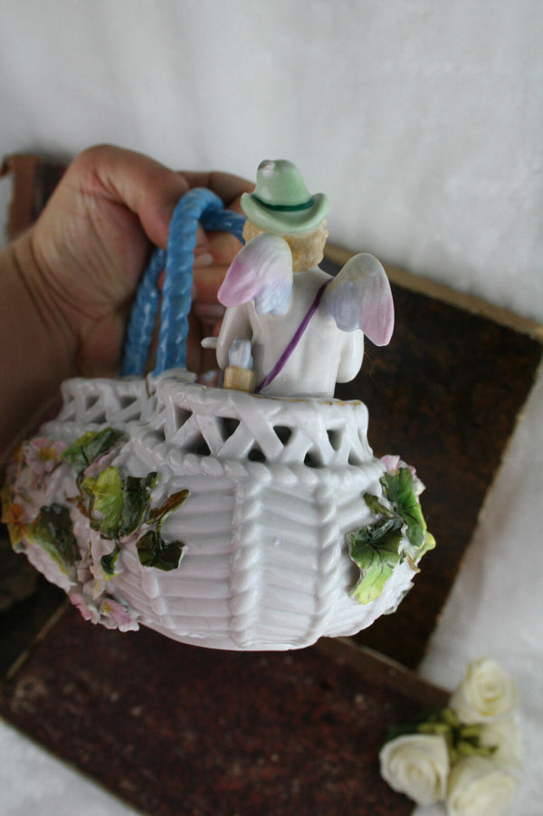 Gorgeous French marked porcelain planter 
