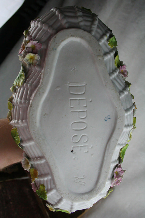 Gorgeous French marked porcelain planter 