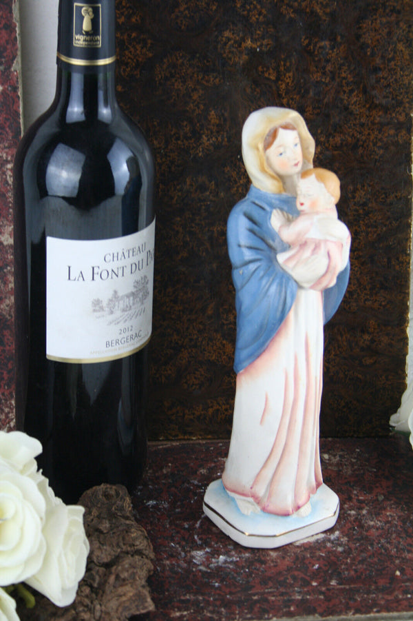 Vintage 50's  french porcelain madonna statue