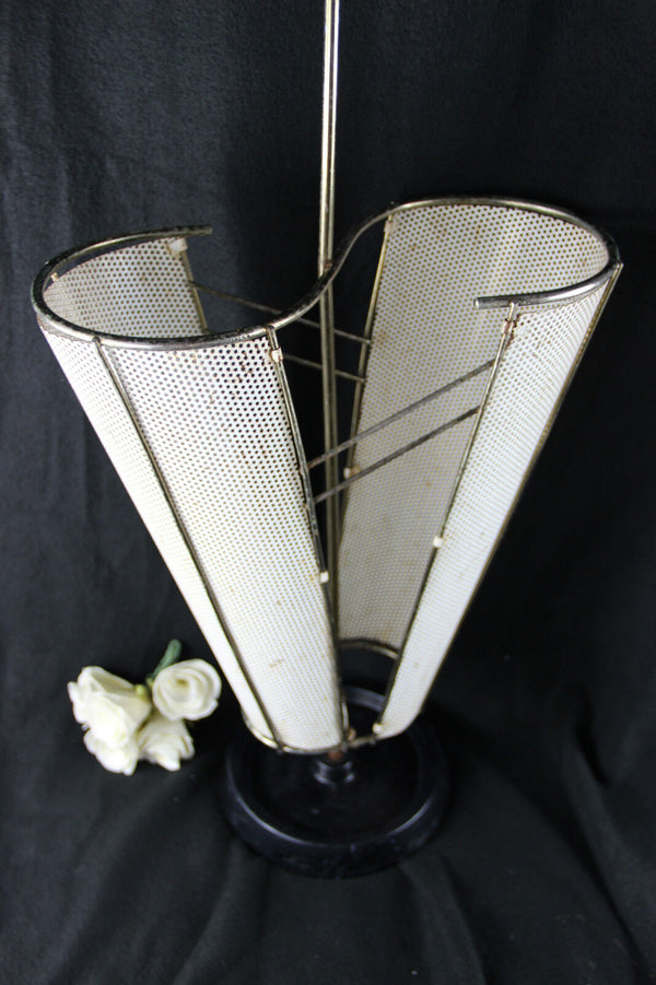 RETRO MATEGOT perforated metal White Bakelite umbrella stand holder