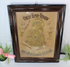 Antique religious embroidery wax our lady of perpetual help wall plaque