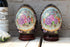 Vintage pair cloisonne chinese eggs