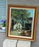 Gorgeous Flemish oil canvas painting Chicken family Farm stable signed