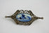 Exclusive 1930 Delft blue white pottery Brooch jewelry marked DELFT