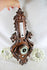 Black forest wood carved Dragon chimaera barometer