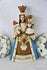 Antique Flemish OLV BOOM Madonna religious statue figurine Chalkware Rare