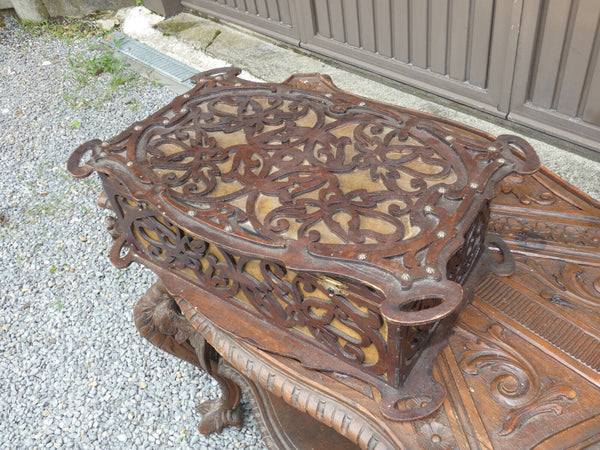 Vintage large french wood cut Box