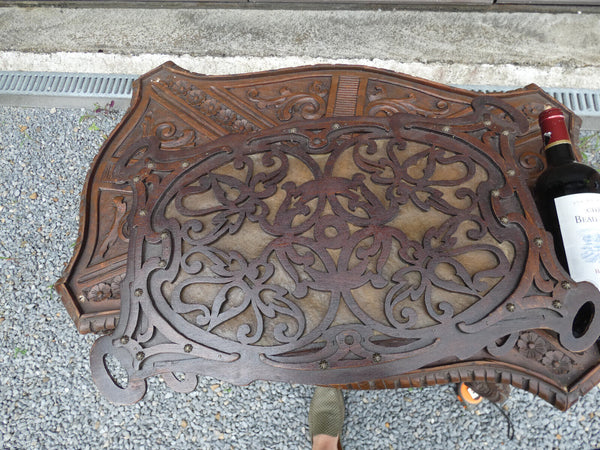 Vintage large french wood cut Box