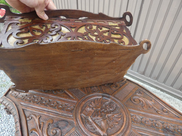 Vintage large french wood cut Box