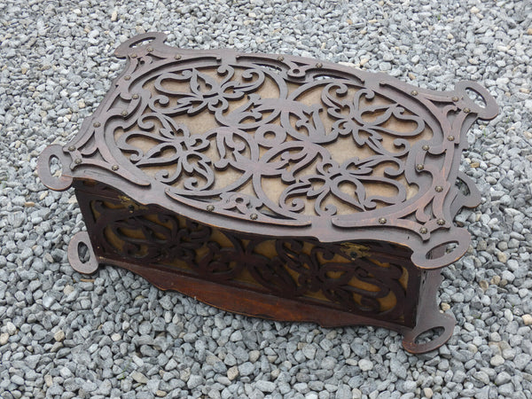 Vintage large french wood cut Box