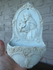 Antique german Hummel Bisque porcelain Holy water font marked saint anthony