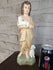 Antique Saint john baptist ceramic chalk statue figurine religious