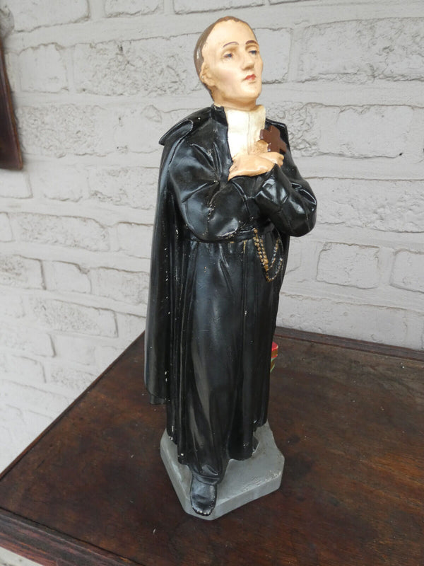 Antique flanders Ceramic statue Saint johannes Berchmans