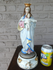 Antique 19thc Belgian vieux andenne bisque porcelain madonna statue