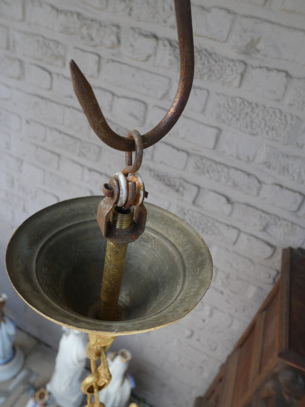 Vintage bronze putti cherub Chandelier lamp rare