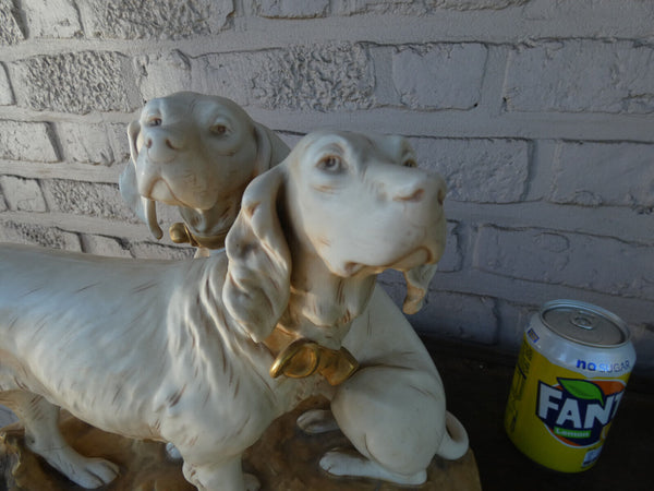 Antique Royal dux bohemia ceramic dogs sculpture statue marked