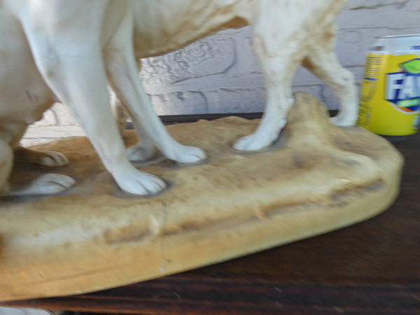 Antique Royal dux bohemia ceramic dogs sculpture statue marked