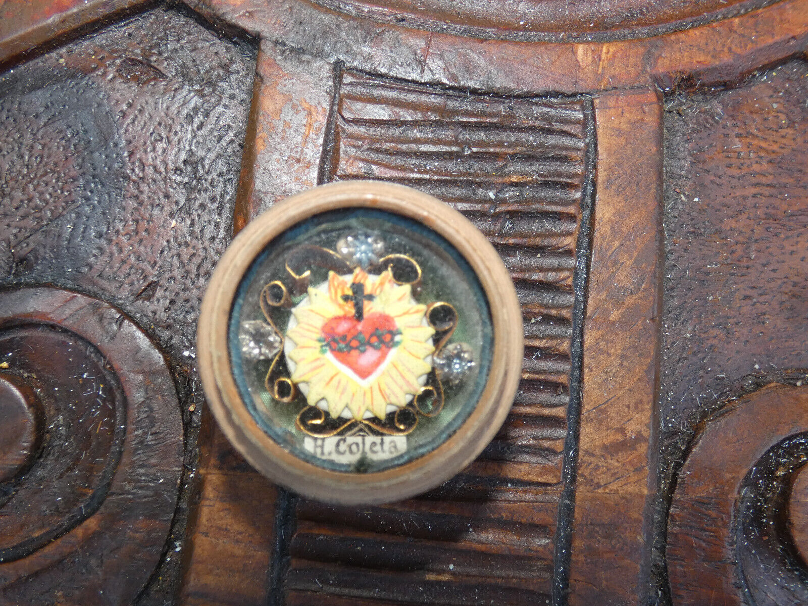 Vintage Relic SAINT COLETTE COLETA Gent Patron saint | FF-Antiques