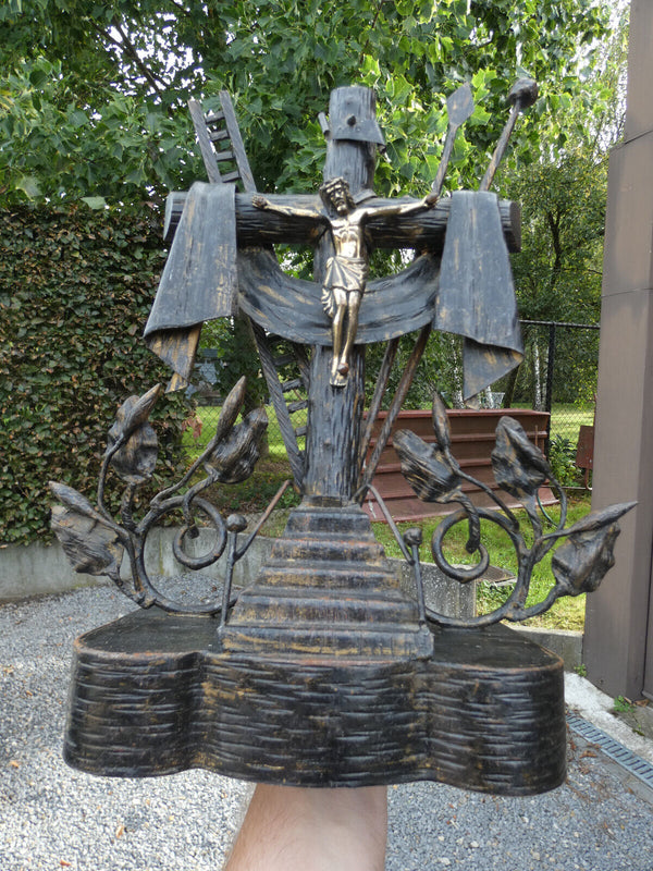 Vintage Cast iron crucifix