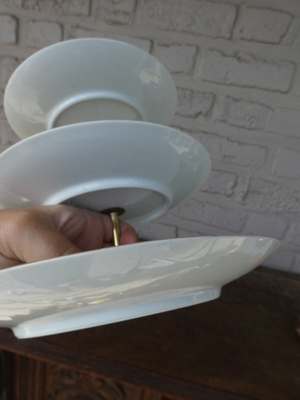 Vintage 3 Tier Cake Stand wedding birthday cupcake biscuits porcelain floral