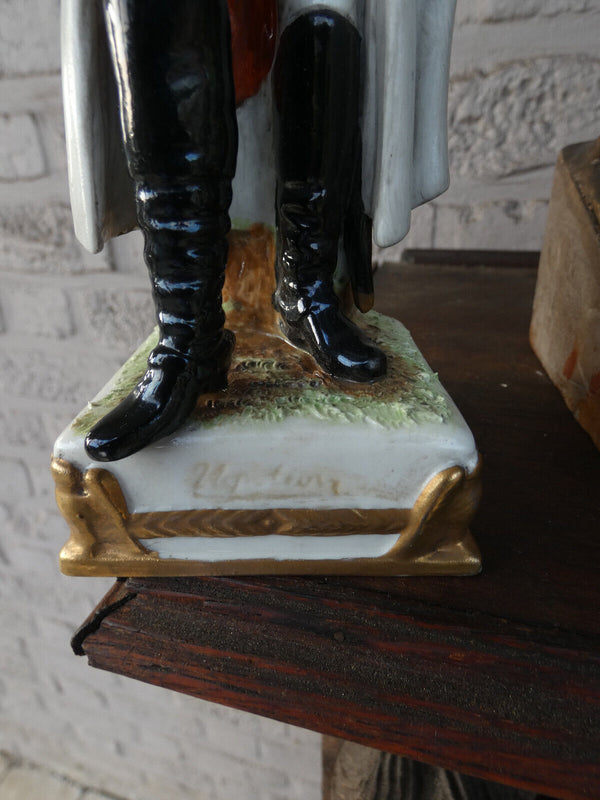 Scheibe alsbach marked porcelain German napoleon figurine statue