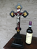 Vintage 1960 Wood carved cross crucifix metal corpus angels