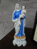 Antique old paris porcelain MAdonna statue figurine