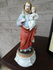 Antique french  old paris porcelain saint joseph statue figurine religious