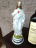 19thc Antique French porcelain sacred heart jesus  statue figurine