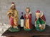 Antique Large nativity set statue 3 kings jesus birth religious