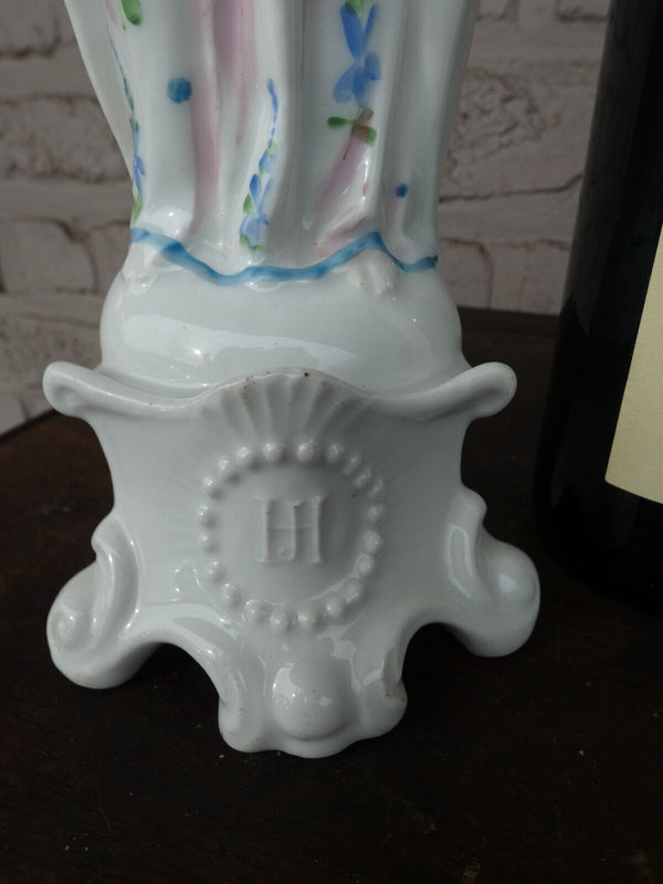 Antique french porcelain saint joseph figurine statue religious