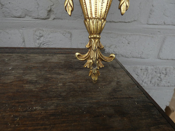 Set 3 Vintage Bronze large Wall lights sconces portrait medaillon